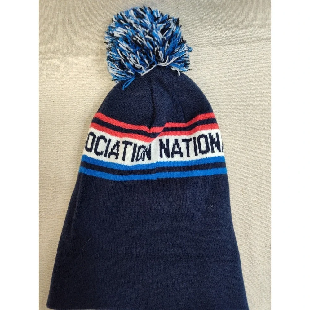 NBA National Basketball‎ Association Kids Knit Beanie Pom Pom Hat Navy Blue OSFM